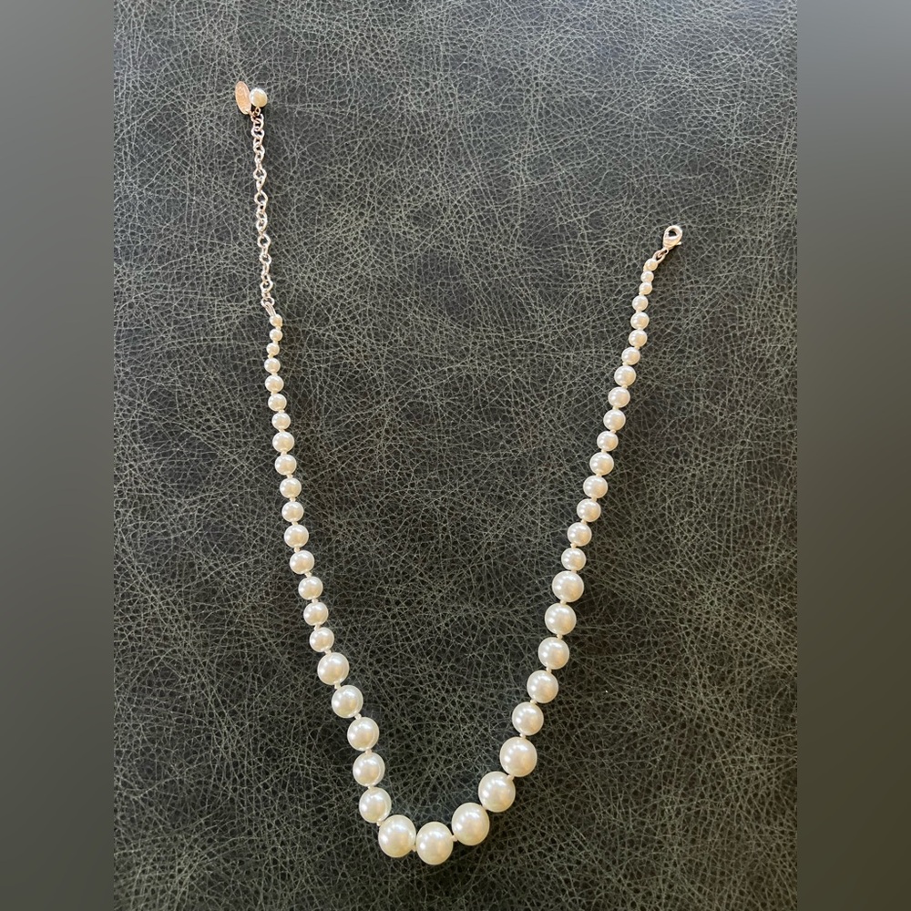 Talbots Necklace Pearls Faux White - Picture 5 of 11
